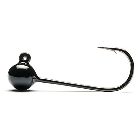 Mustad Jig Head Black 132Oz PSH833-1/32-BL-4